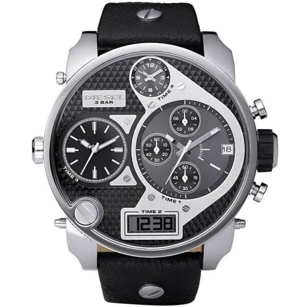 Diesel Dz7125 Men S Chronograph Big Daddy Silver Black Watch