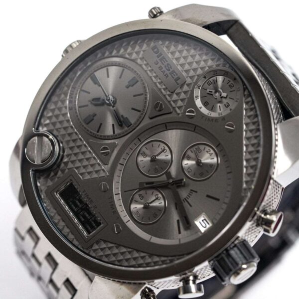 Diesel Dz7247 Men S Chronograph Big Daddy Gun Metal Watch - alternate view