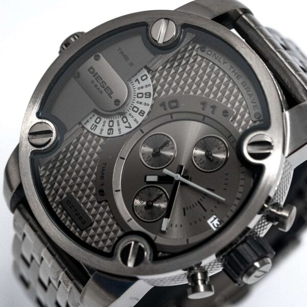 Diesel Dz7263 Men S Chronograph Little Daddy Gun Metal Watch - alternate view