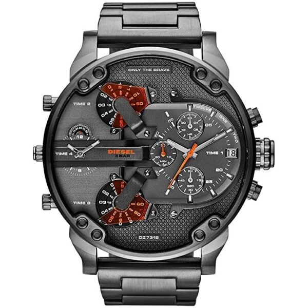 Diesel Dz7315 Men S Gunmetal Mr Daddy 2 0 Chronograph Watch