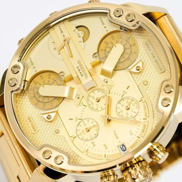 Diesel Dz7399 Men S Chronograph Mr Daddy 2 0 Yellow Gold Watch - alternate view