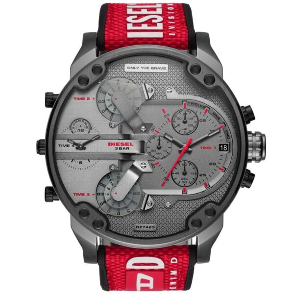 Diesel Dz7423 Men S Chronograph Mr Daddy 2 0 Red Watch