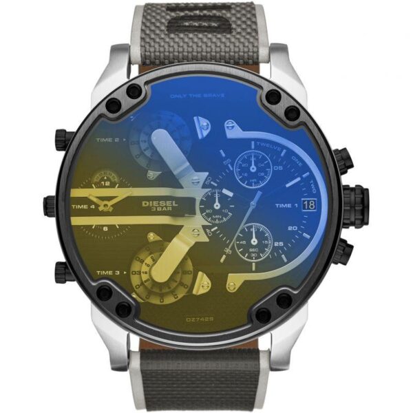 Montre chronographe Diesel DZ7429 pour homme Mr Daddy 2.0 noire