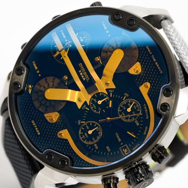 Montre chronographe Diesel DZ7429 pour homme Mr Daddy 2.0 noire - alternate view