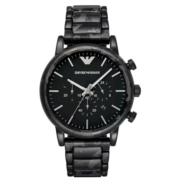 Emporio Armani AR11045 Herrenuhr Luigi, schwarz, Chronograph