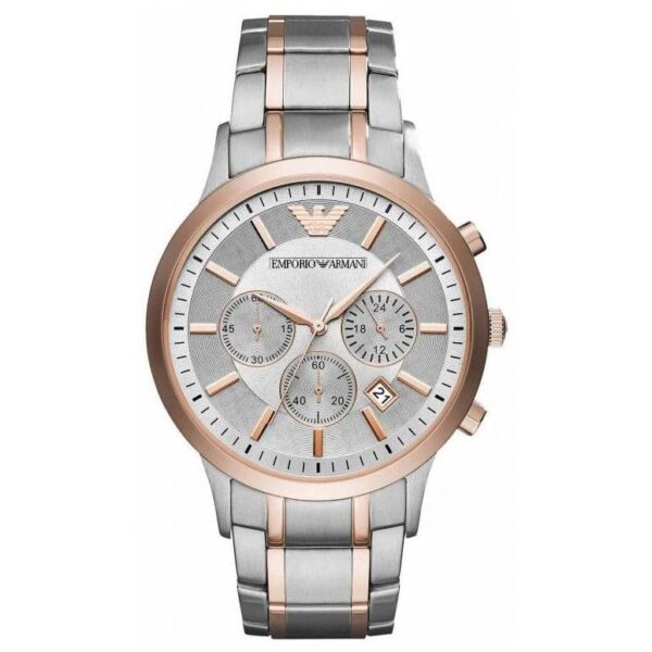 Emporio Armani Ar11077 Men S Rose Gold Chronograph Watch