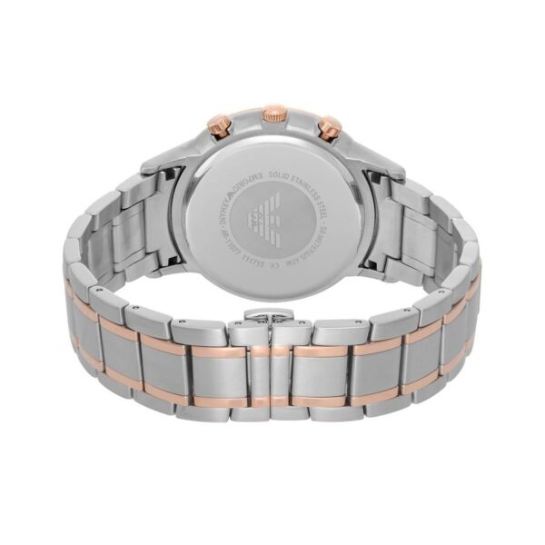 Emporio Armani Ar11077 Men S Rose Gold Chronograph Watch - alternate view