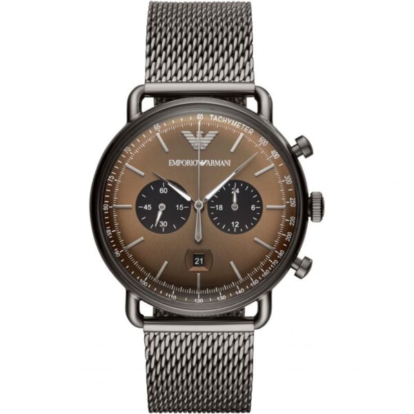 Emporio Armani Ar11141 Men S Gunmetal Chronograph Watch