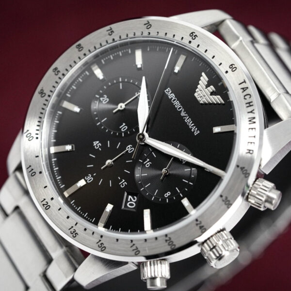 Emporio Armani Ar11241 Men S Mario Chronograph Watch - alternate view