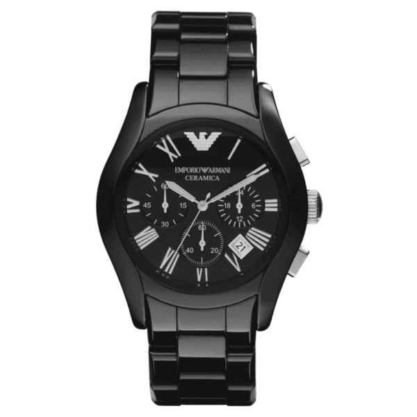 Emporio Armani AR1400 Herren-Chronographenuhr, schwarz