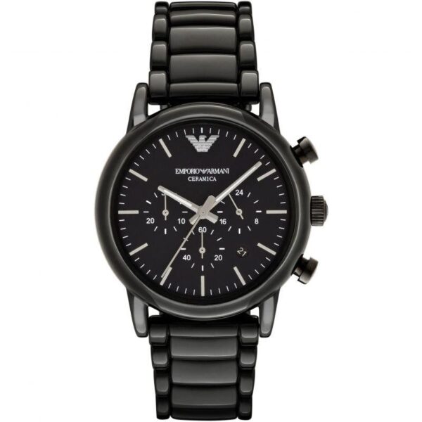 Emporio Armani AR1507 Herren-Chronograph, schwarz