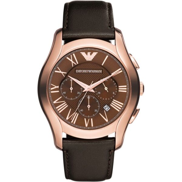 Emporio Armani Ar1701 Men S Chronograph Rose Gold Pvd Watch