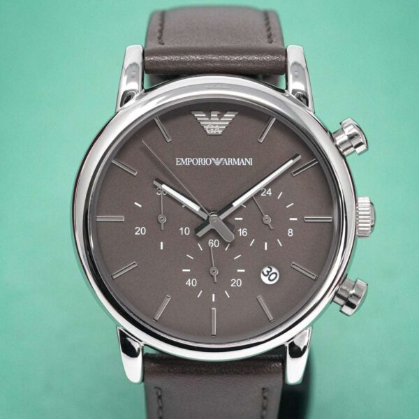 Emporio Armani Ar1734 Men S Luigi Chronograph Brown Watch - alternate view