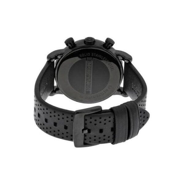 Emporio Armani Ar1737 Men S Black Chronograph Watch - alternate view
