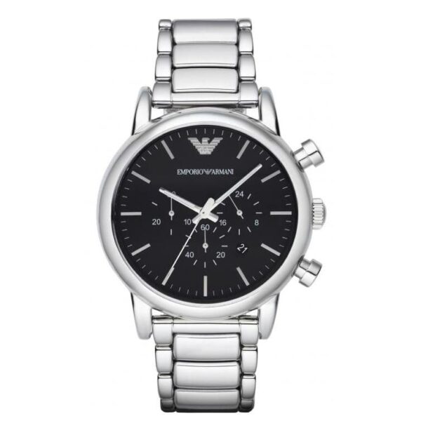 Emporio Armani Ar1894 Men S Luigi Silver Chronograph Watch