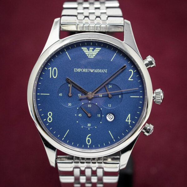 Emporio Armani Ar1942 Men S Chronograph Steel Watch - alternate view