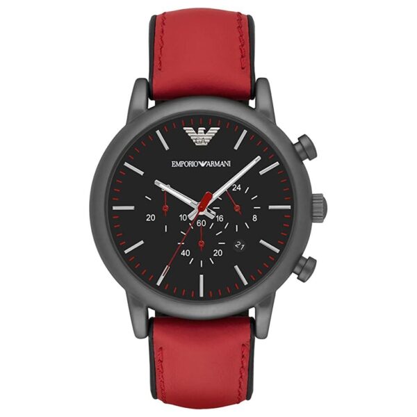 Emporio Armani Ar1971 Men S Luigi Red Chronograph Watch