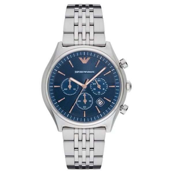 Emporio Armani Ar1974 Men S Blue Chronograph Watch
