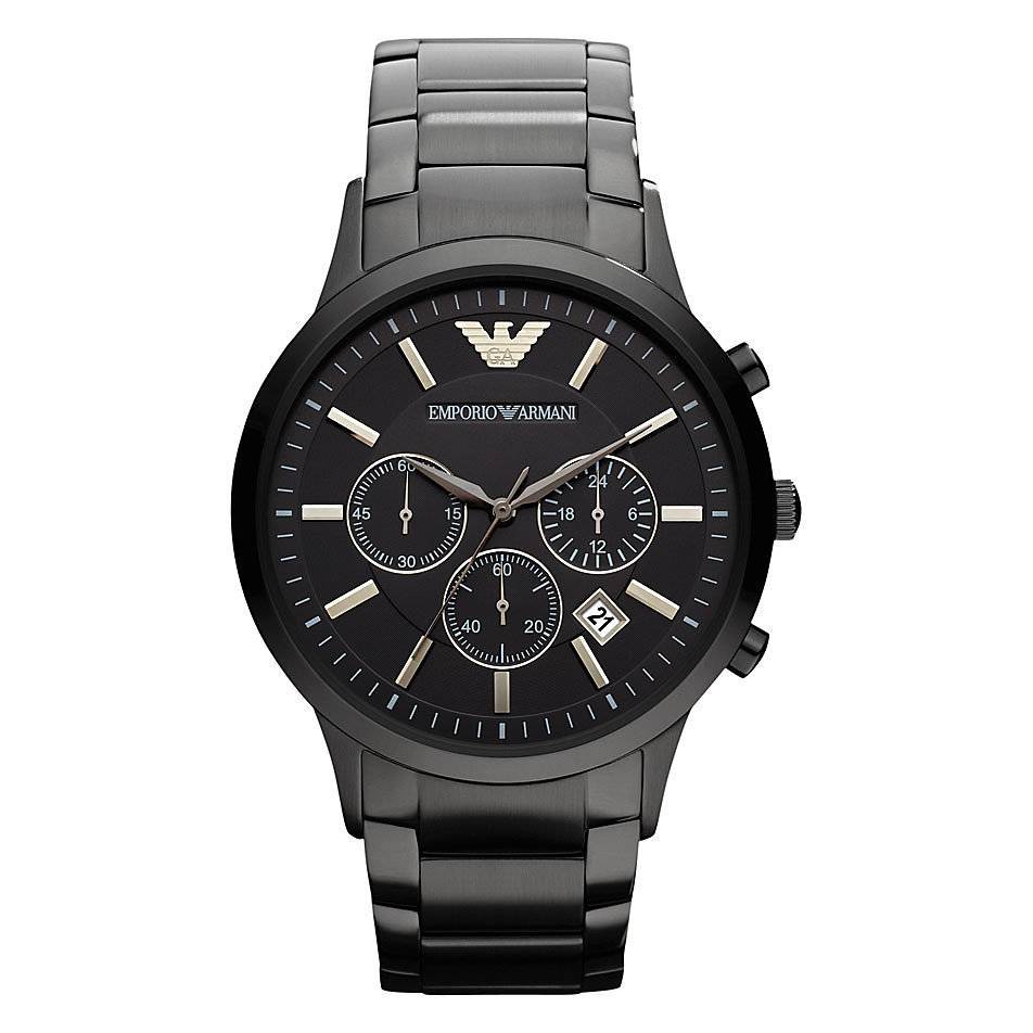 Emporio Armani Ar2453 Men S Black Chronograph Watch