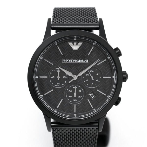 Emporio Armani Ar2498 Men S Chronograph Watch Black Pvd - alternate view