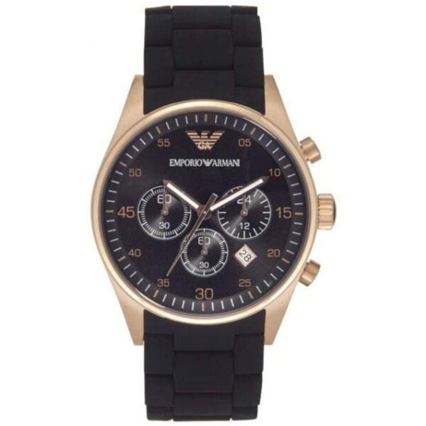 Emporio Armani Ar5906 Ladies Sportivo Chronograph Rose Gold Pvd Watch