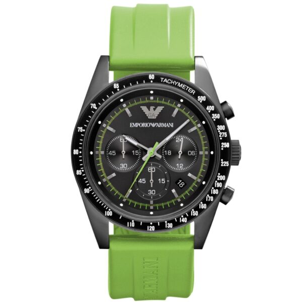 Montre Emporio Armani AR6115 pour homme S Sportivo Chronographe Verte