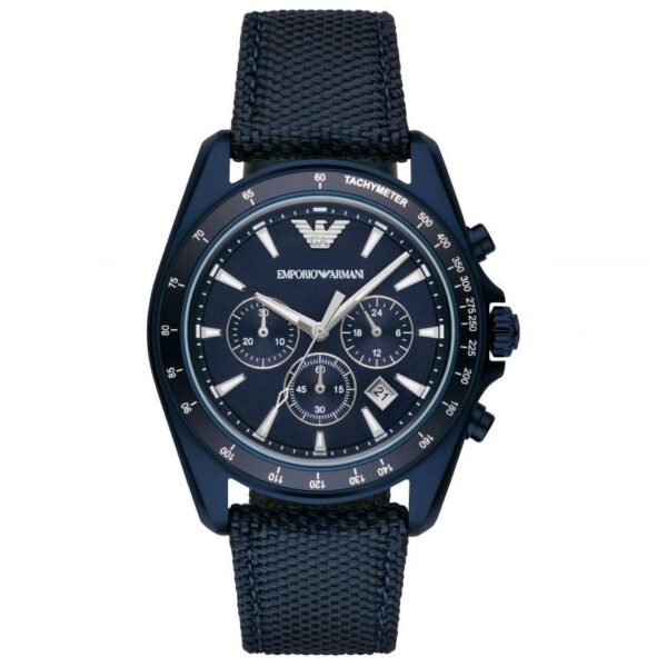 Montre chronographe bleue Emporio Armani AR6132 pour homme