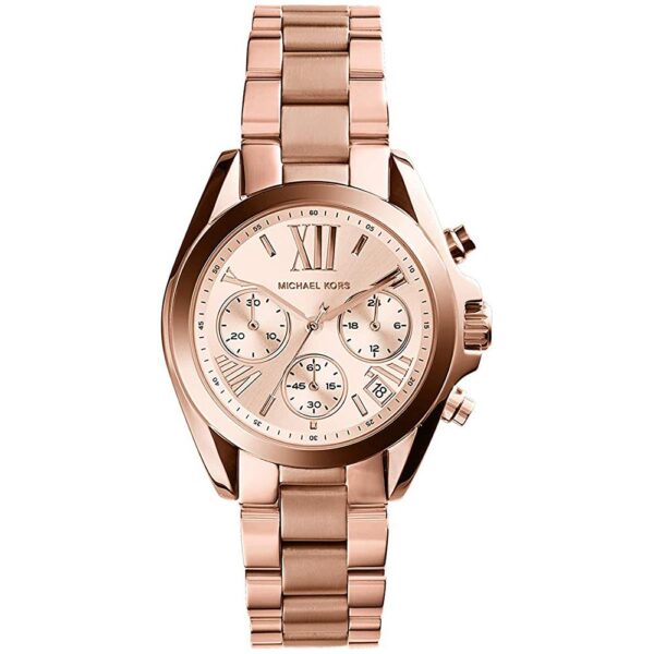 Michael Kors Mk5799 Ladies Bradshaw Mini Rose Gold Watch