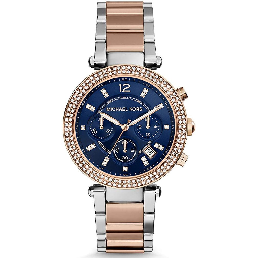 Montre chronographe Michael Kors MK6141 pour femme Parker en or rose
