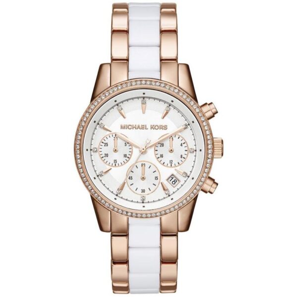 Michael Kors Mk6324 Ladies Ritz Two Tone Rose Gold Watch