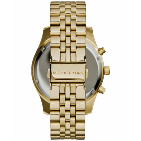 Michael Kors Mk8286 Men S Lexington Gold Tone Chronograph Watch - alternate view