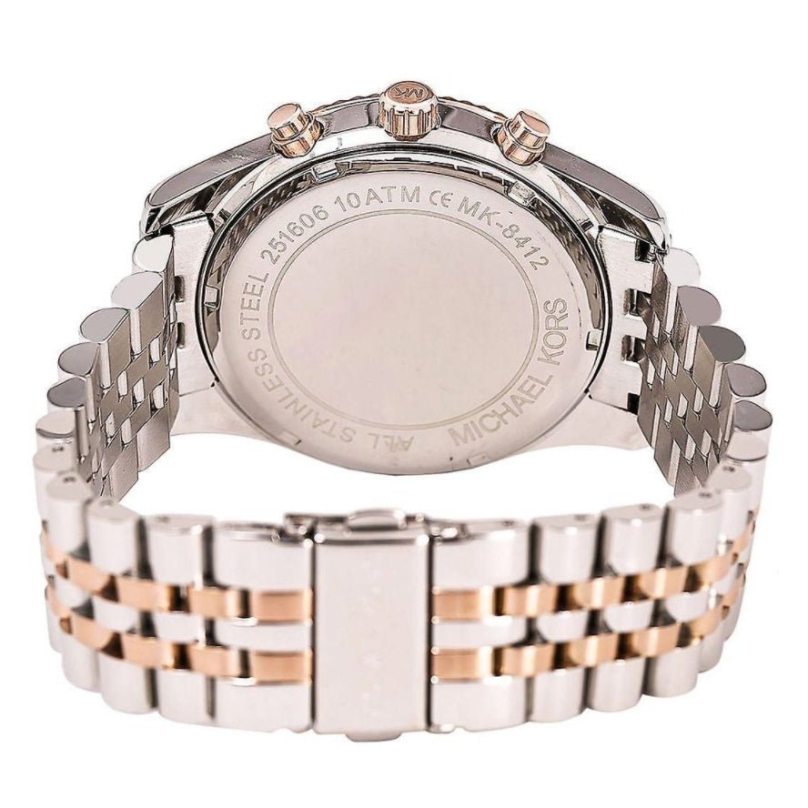 Montre chronographe Michael Kors MK8412 Lexington pour homme, bicolore bleue - Image 3