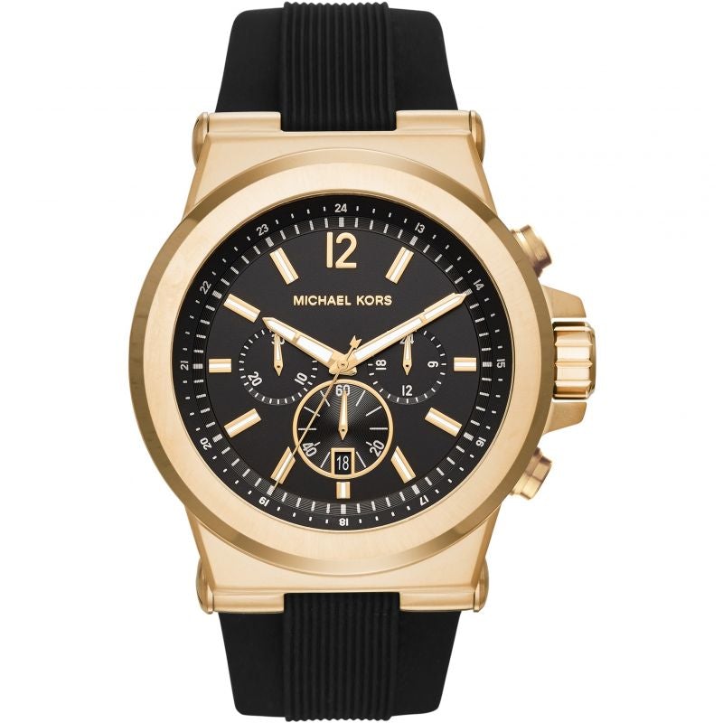 Montre chronographe Michael Kors MK8445 Dylan pour homme, or et noir