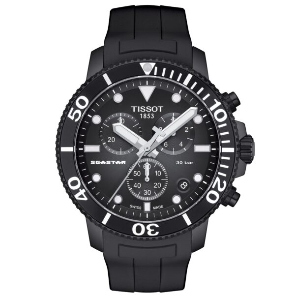 Tissot Seastar 1000 Chronograph Mens Black Watch T120 417 37 051 02