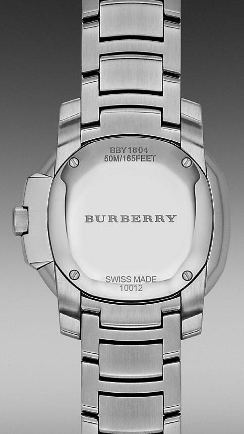 Burberry The Britain Diamonds Mother Of Pearl Dial Silver Steel Strap Watch For Women Bby1804 - Image 4