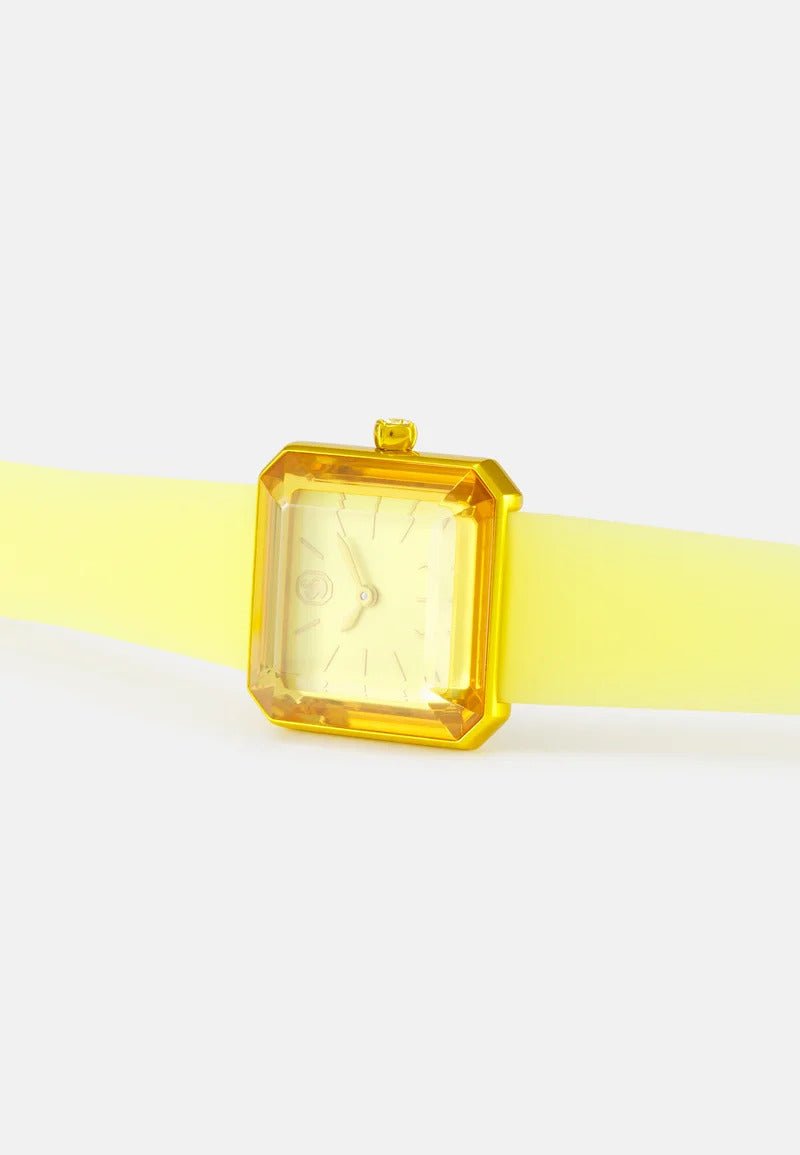 Swarovski Watch Lucent With Silicone Strap Yellow 5624382 - Image 2