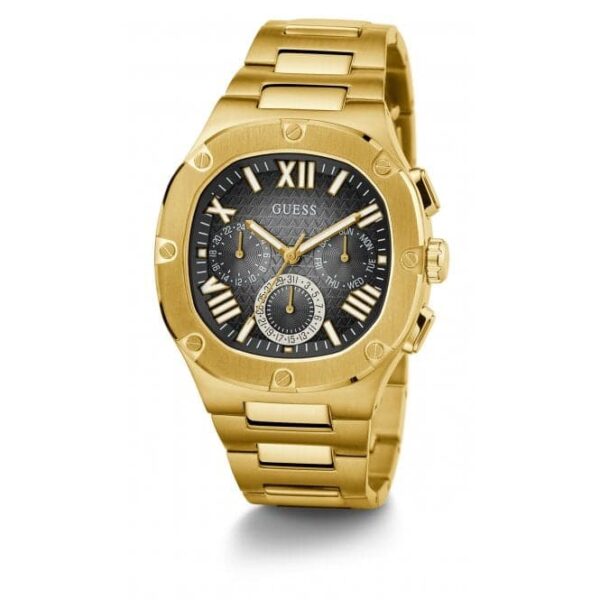 Guess Watches Gents Headline Stainless Steel Gold Watch Gw0572g2 - alternate view