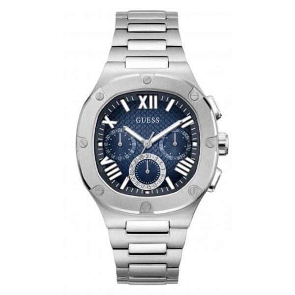 Guess Watches Gents Headline Stainless Steel Silver Watch Gw0572g1