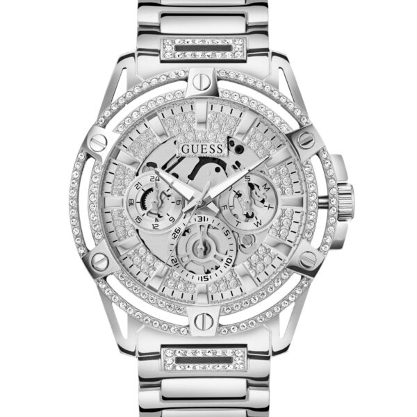 Gents King Silver Tone Stainless Steel Watch Gw0497g1