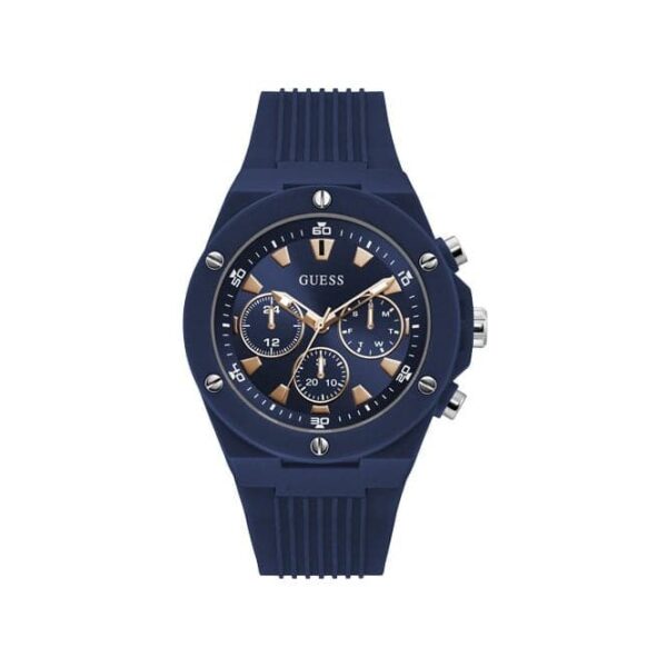 Guess Watches Poseidon Mens Sport Blue Polycarbonate Watch Gw0268g3
