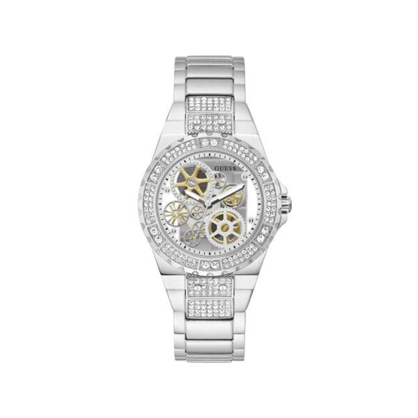 Guess Watches Reveal Ladies Trend Silver Stainless Steel Watch Gw0302l1