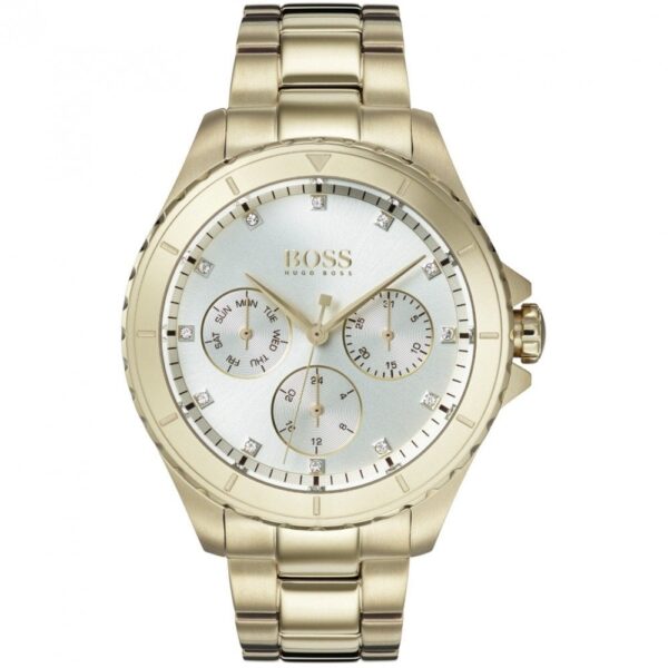 Hugo Boss Womens 1502445 Premiere Gold Tone Stainless Steel Watch