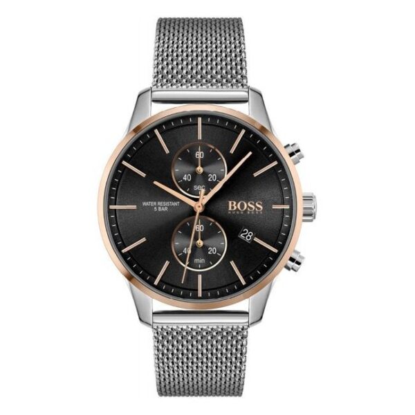 Hugo Boss Men S Watch Associate Two Tone Black Hb1513805