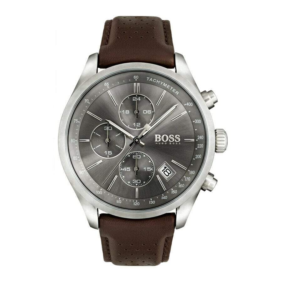 Hugo Boss Men S Watch Chronograph Grand Prix Grey Hb1513476
