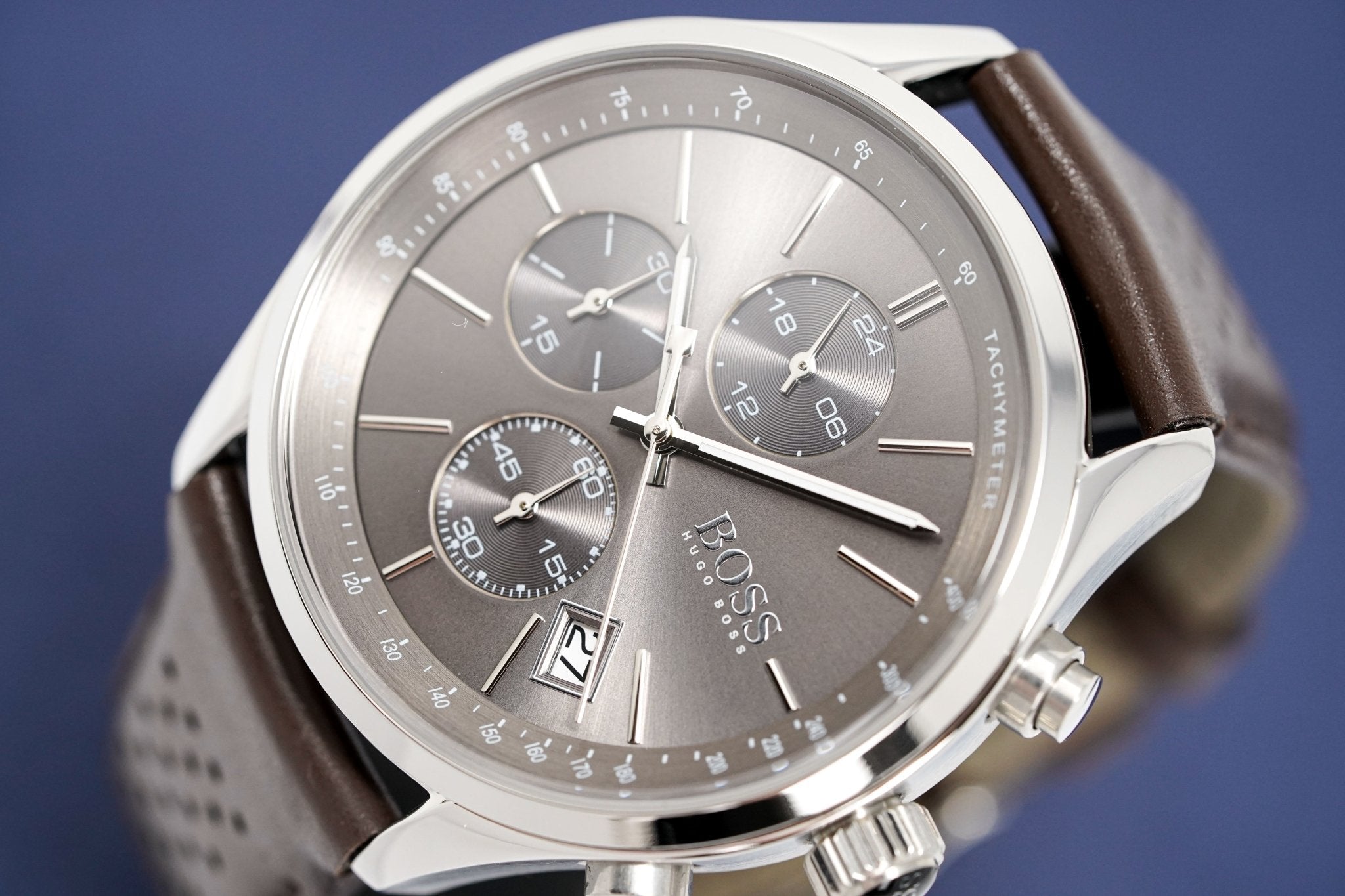 Hugo Boss Men S Watch Chronograph Grand Prix Grey Hb1513476 - Image 3