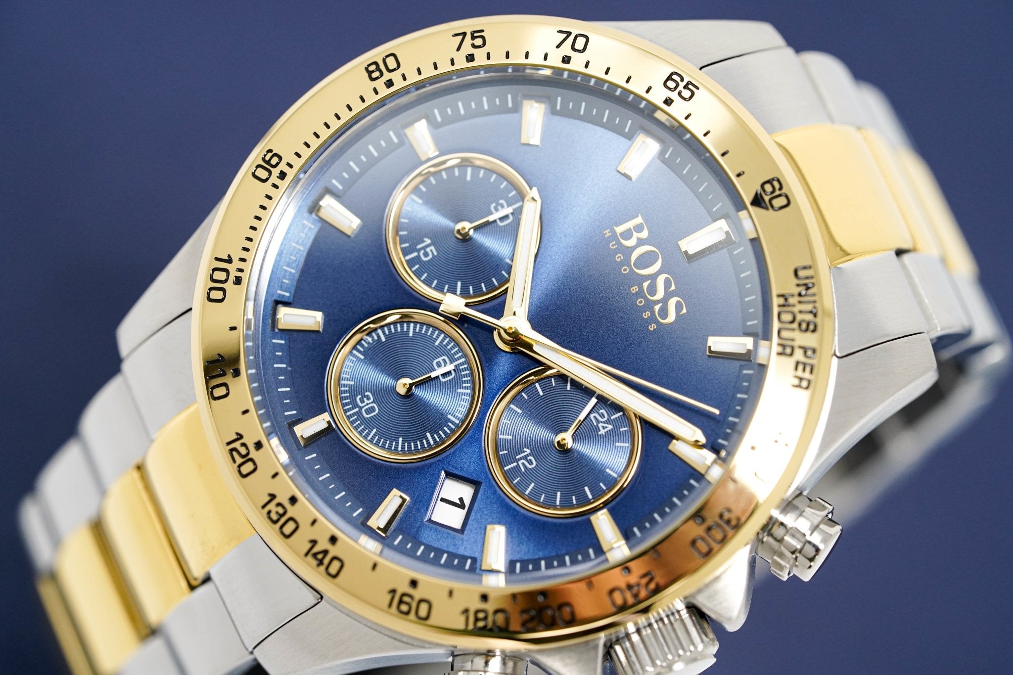 Hugo Boss Watch Chronograph Hero Two Tone Blue Hb1513767 - Image 4