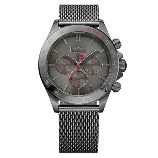 Hugo Boss Men S Watch Chronograph Ikon Grey Mesh Hb1513443