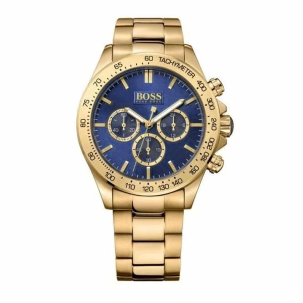 Hugo Boss Men S Watch Chronograph Ikon Yellow Gold Hb1513340