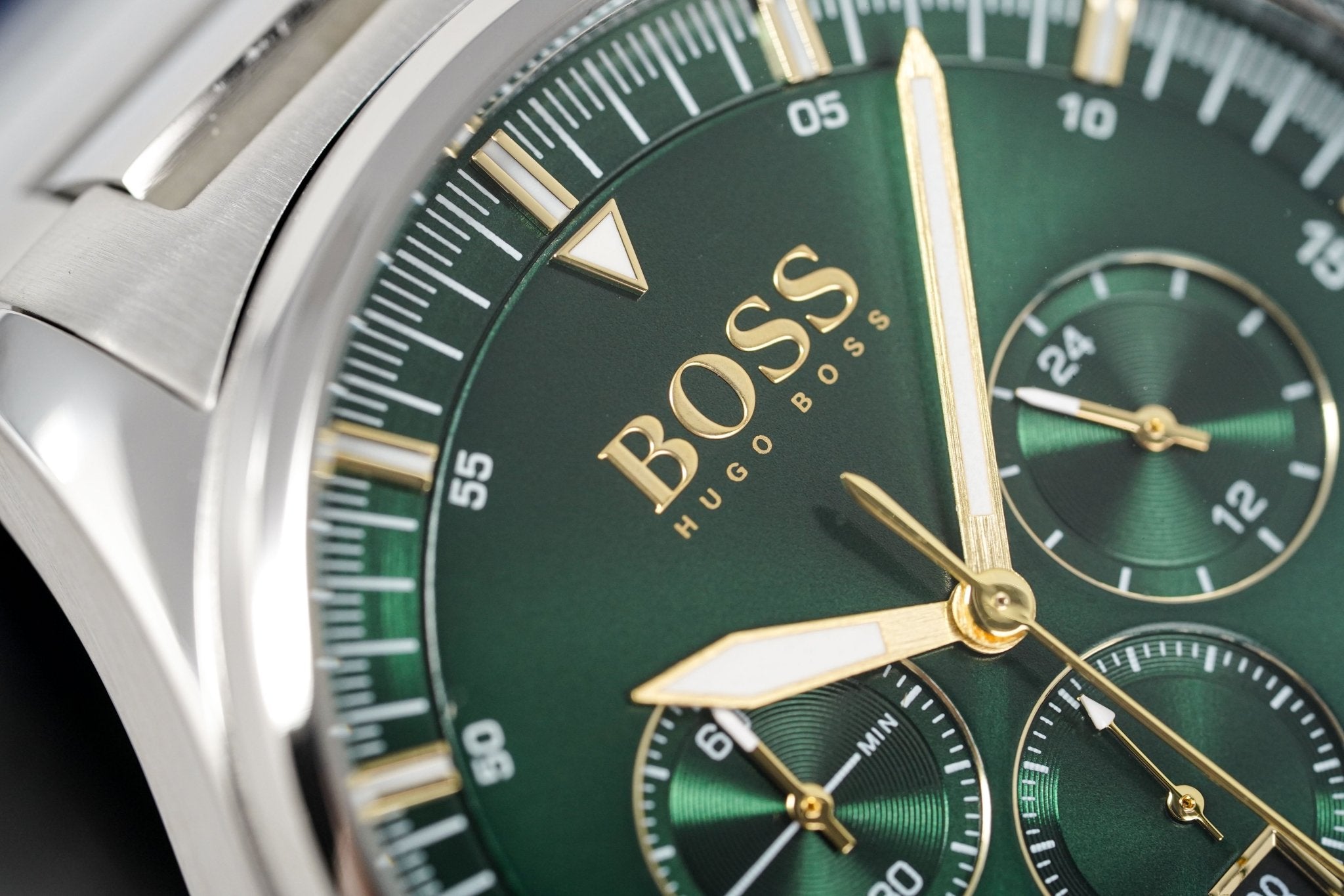 Hugo Boss Men S Watch Chronograph Pioneer Green Hb1513868 - Image 4