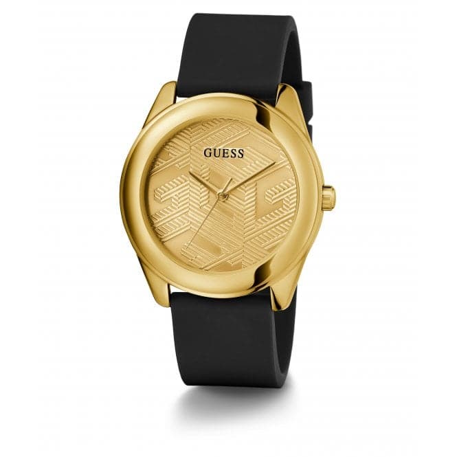 Guess Watches Ladies Cubed Gold Tone Watch Gw0665l1 - Image 4